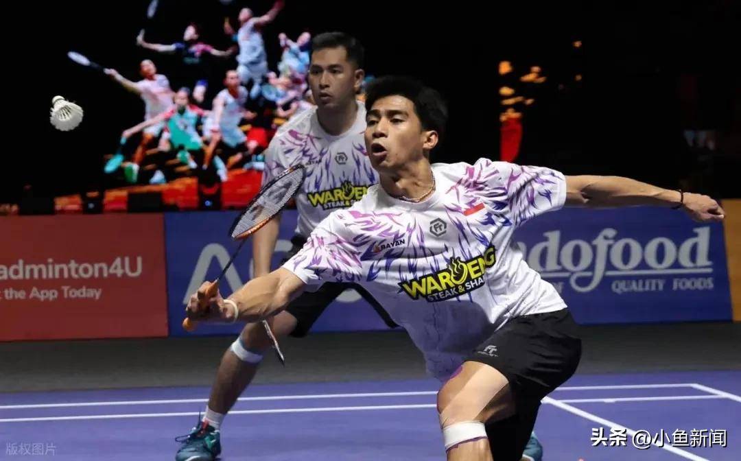 印尼羽毛球队鏖战法国羽毛球队，陶菲克关键制胜